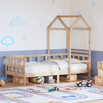 Sofá Cama Con Techo Madera Maciza Pino
