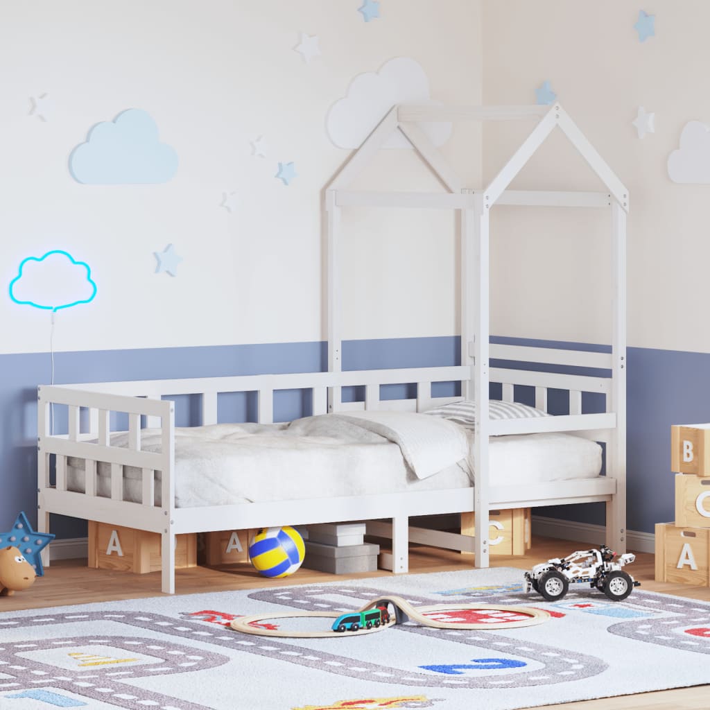 Sofá Cama Con Techo Madera Maciza Pino