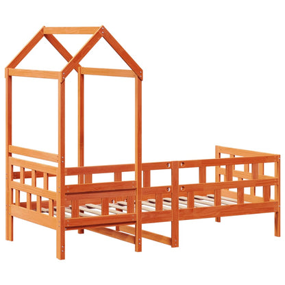 Sofá Cama Con Techo Madera Maciza Pino