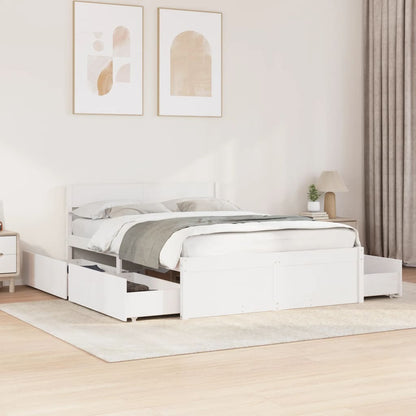 Cama Sin Colchón Madera Maciza De Pino