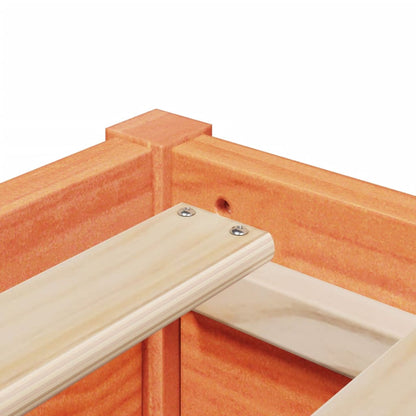 Estructura De Cama Sin Colchón Madera Maciza Marrón