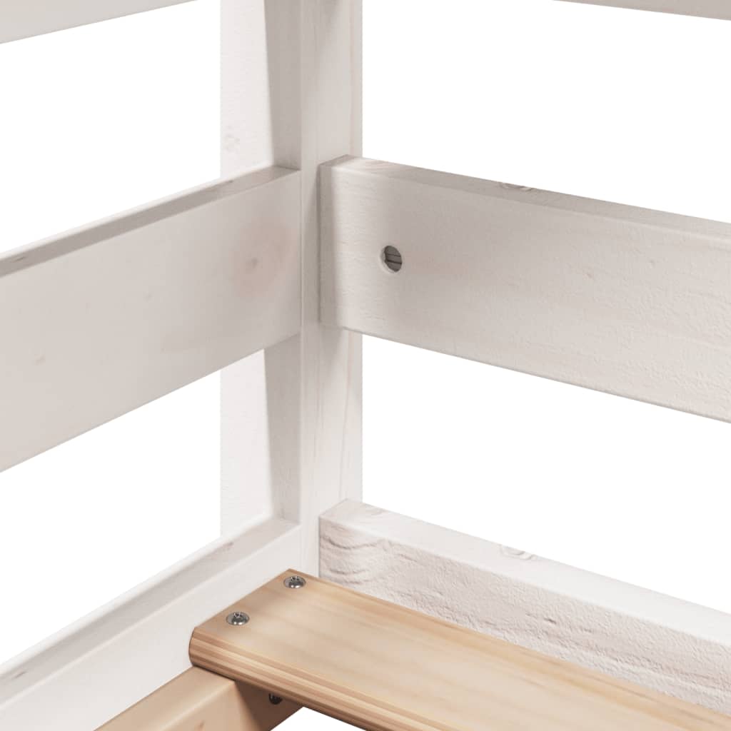 Cama Con Techo Madera Maciza De Pino