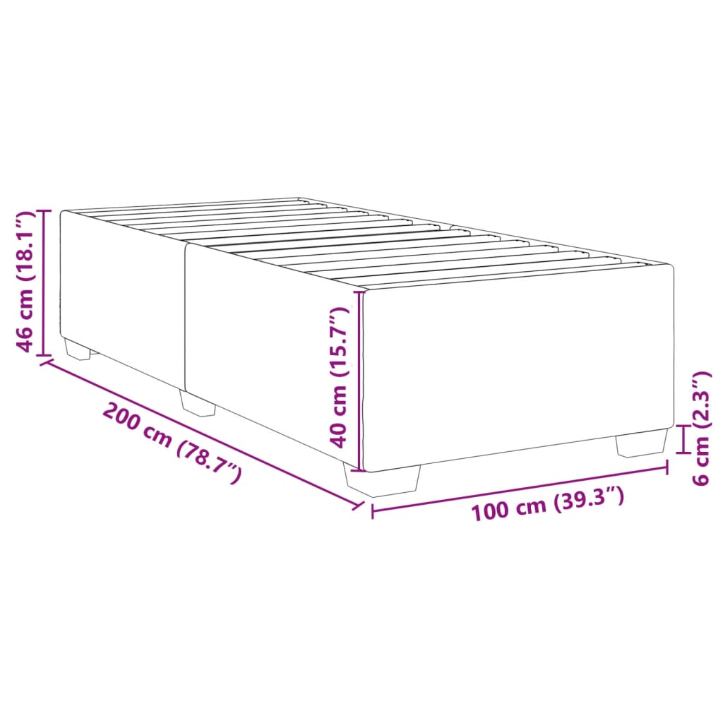 Estructura De Cama De Terciopelo