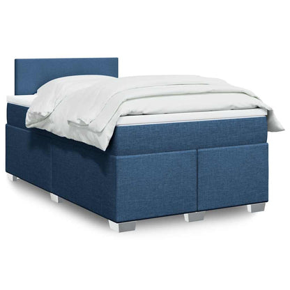 Cama Box Spring Con Colchón Tela