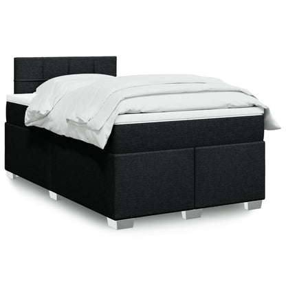 Cama Box Spring Con Colchón Tela