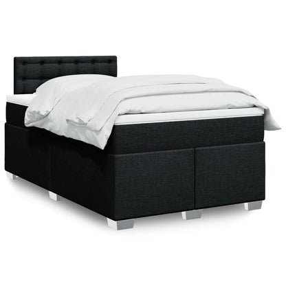 Cama Box Spring Con Colchón Tela