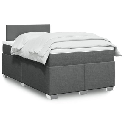 Cama Box Spring Con Colchón Tela