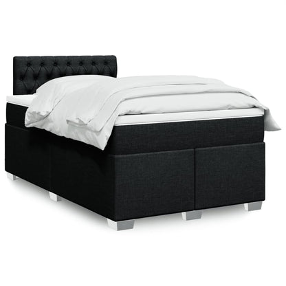 Cama Box Spring Con Colchón Tela