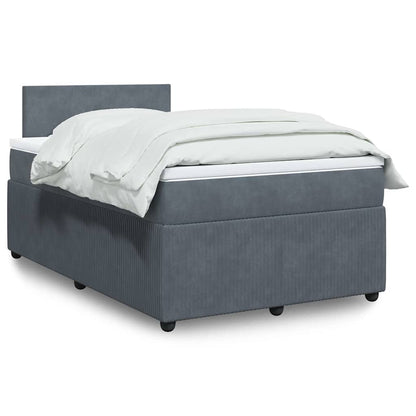 Cama Box Spring Con Colchón Terciopelo