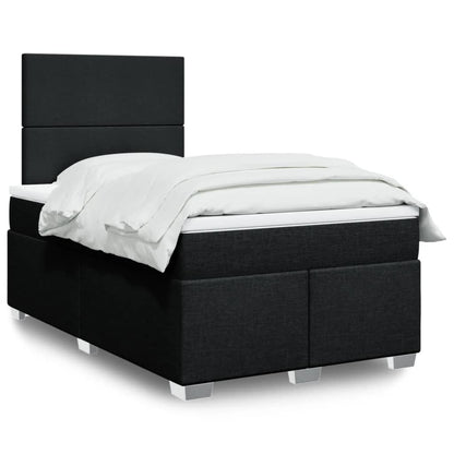 Cama Box Spring Con Colchón Tela