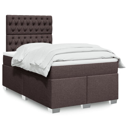 Cama Box Spring Con Colchón Tela
