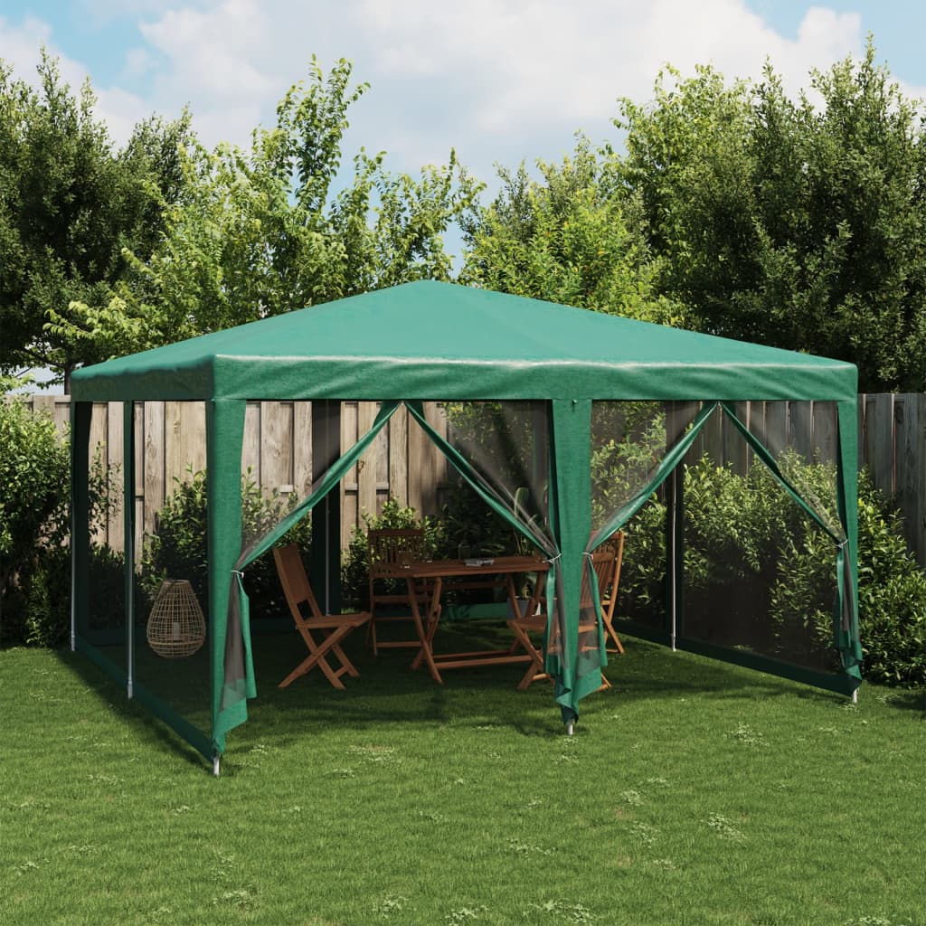 Carpa Para Fiestas 8 Paredes De Malla Hdpe Gris