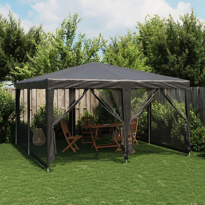 Carpa Para Fiestas 8 Paredes De Malla Hdpe Gris