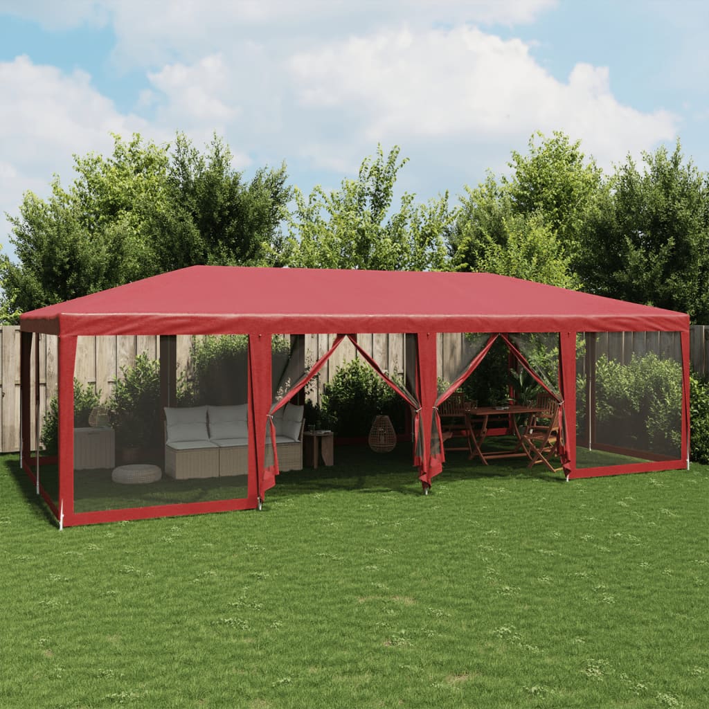 Carpa Para Fiestas 8 Paredes De Malla Hdpe Gris