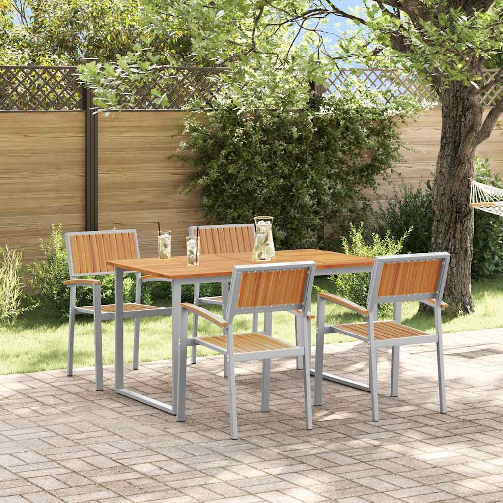 Conjunto De Comedor De Jardín 7 Pcs