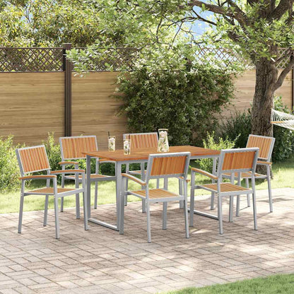 Conjunto De Comedor De Jardín 7 Pcs