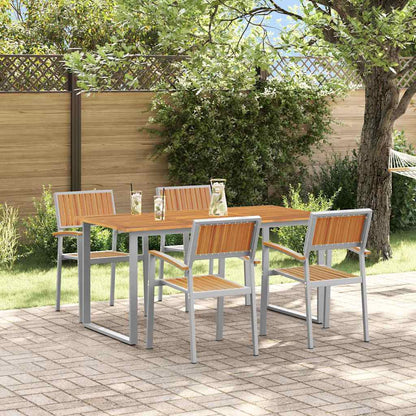 Conjunto De Comedor De Jardín 7 Pcs