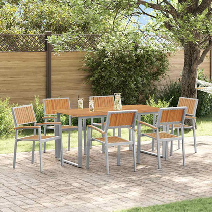Conjunto De Comedor De Jardín 7 Pcs