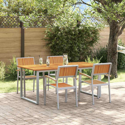 Conjunto De Comedor De Jardín 7 Pcs