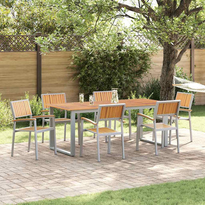 Conjunto De Comedor De Jardín 7 Pcs