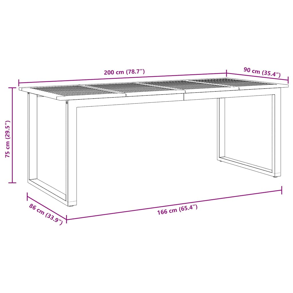 Conjunto De Comedor De Jardín 7 Pcs