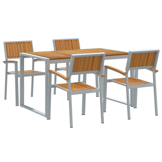 Conjunto De Comedor De Jardín 5 Pcs