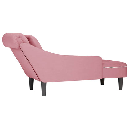 Tumbona Con Almohada Y Reposabrazo Derecho Terciopelo