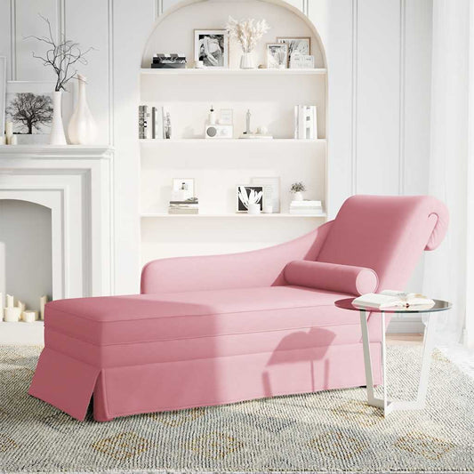 Chaise Longue Respaldo Reposabrazos Derecho Terciopelo