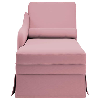 Chaise Longue Respaldo Reposabrazos Derecho Terciopelo
