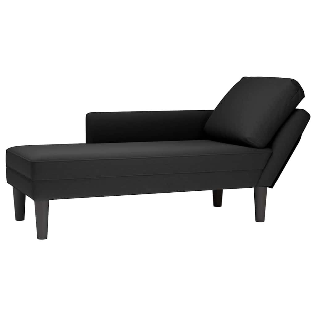 Tumbona Con Almohada Y Reposabrazo Derecho Terciopelo