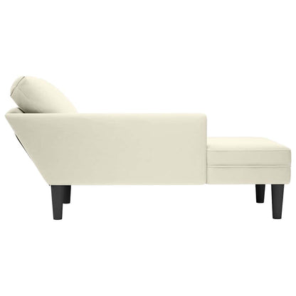 Tumbona Con Almohada Y Reposabrazo Derecho Terciopelo