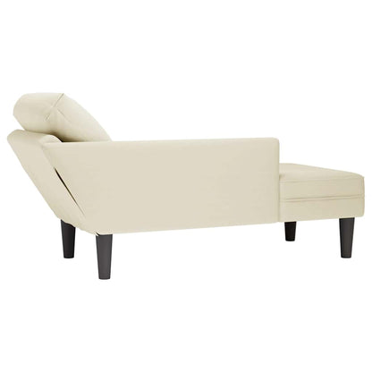 Tumbona Con Almohada Y Reposabrazo Derecho Terciopelo