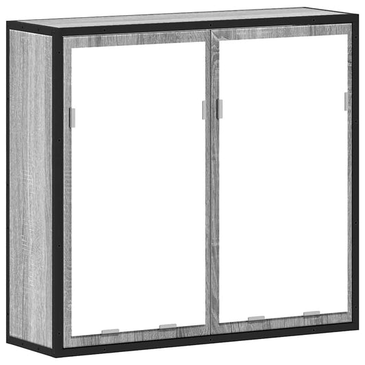 Armario Con Espejo De Baño Madera 65X20X60 Cm