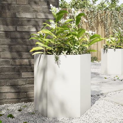 Jardineras Hexagonales Acero Desgastado