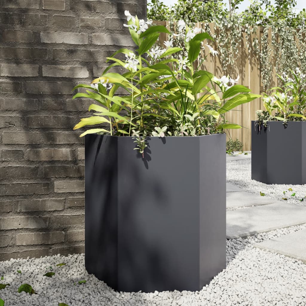 Jardineras Hexagonales Acero Desgastado