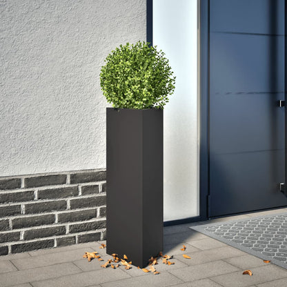 Jardineras Triangulares 2 Uds Acero Negro