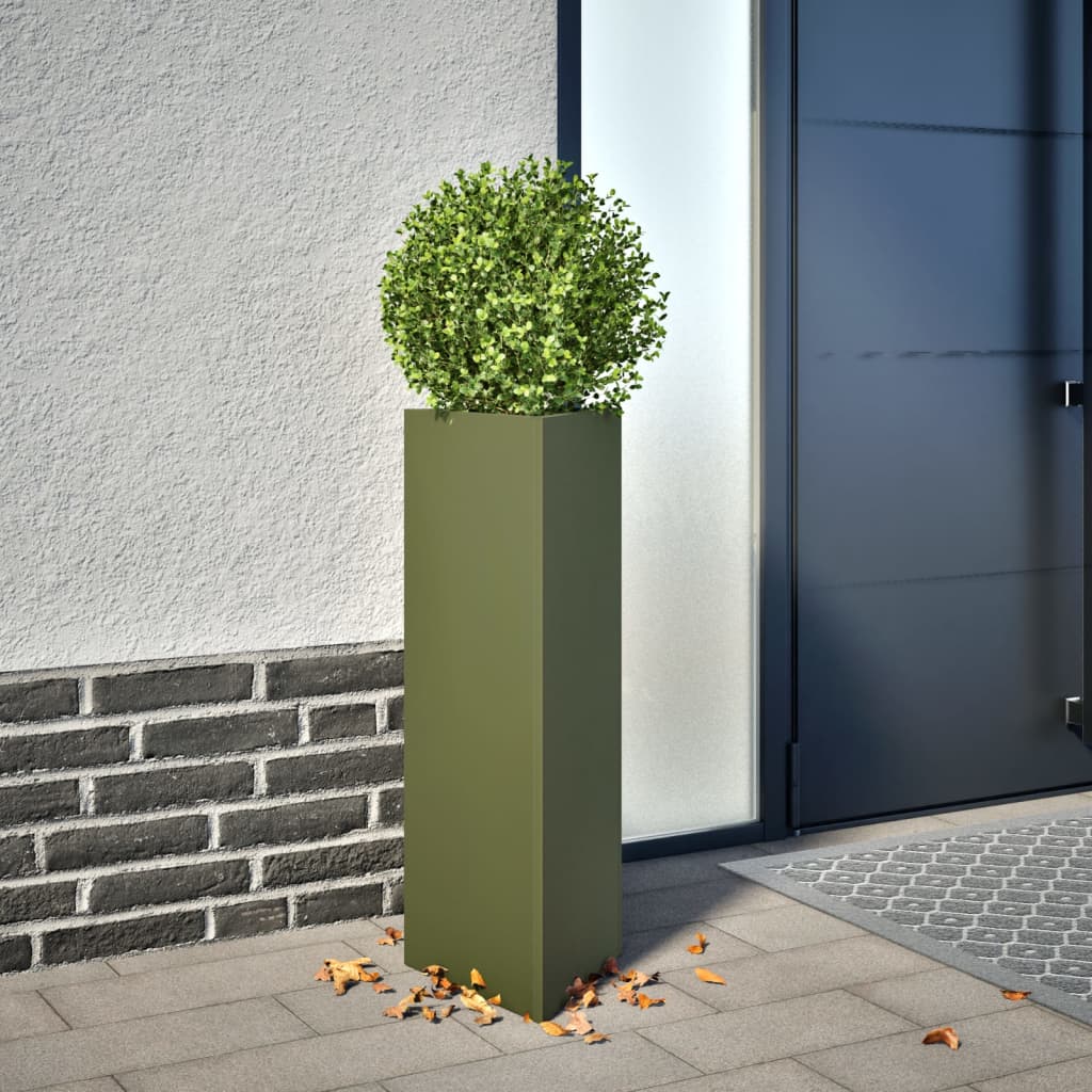 Jardineras Triangulares 2 Uds Acero Negro