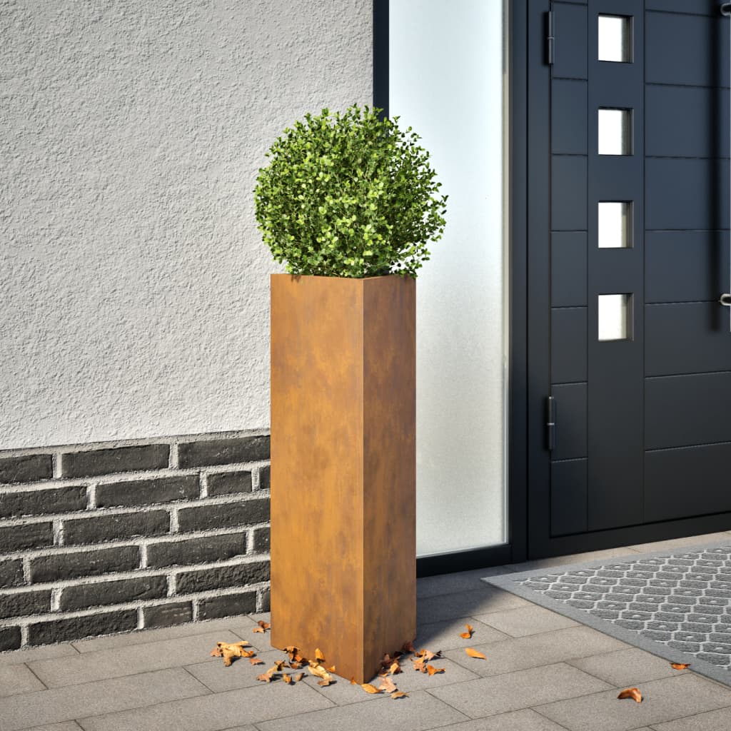 Jardineras Triangulares 2 Uds Acero Negro