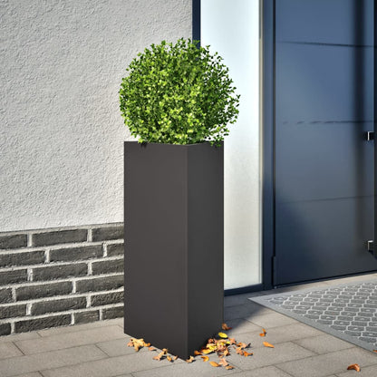 Jardineras Triangulares 2 Uds Acero Negro