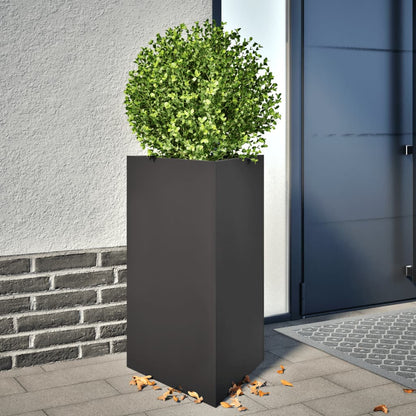 Jardineras Triangulares 2 Uds Acero Negro