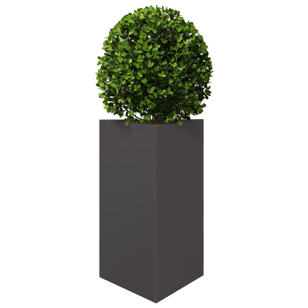 Jardineras Triangulares 2 Uds Acero Negro