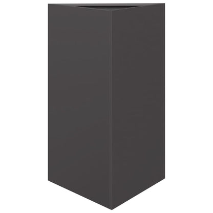 Jardineras Triangulares 2 Uds Acero Negro