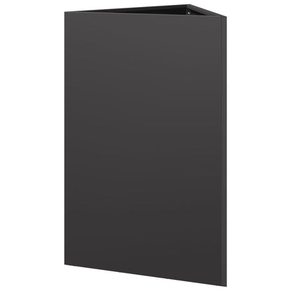 Jardineras Triangulares 2 Uds Acero Negro