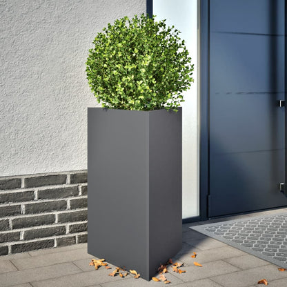 Jardineras Triangulares 2 Uds Acero Negro
