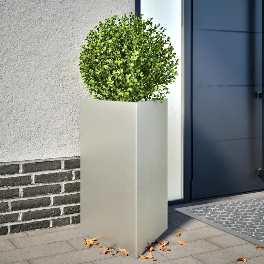 Jardineras Triangulares 2 Uds Acero Negro
