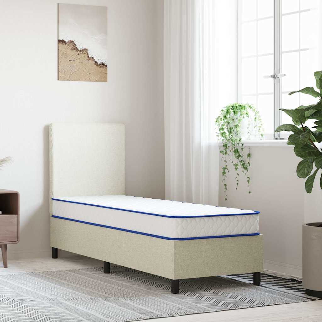Colchón De Espuma Viscoelástica Blanca 90X190X17 Cm Suave