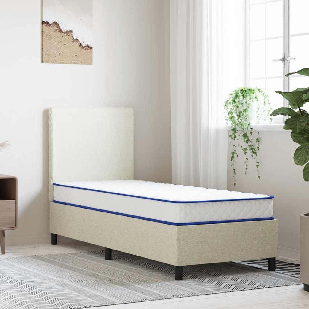 Colchón De Espuma Viscoelástica Blanca 90X190X17 Cm Suave