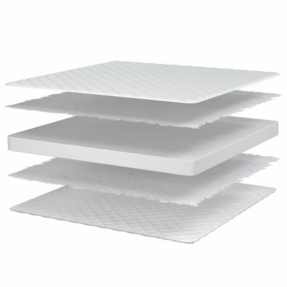 Colchón De Espuma Viscoelástica Blanca 90X190X17 Cm Suave