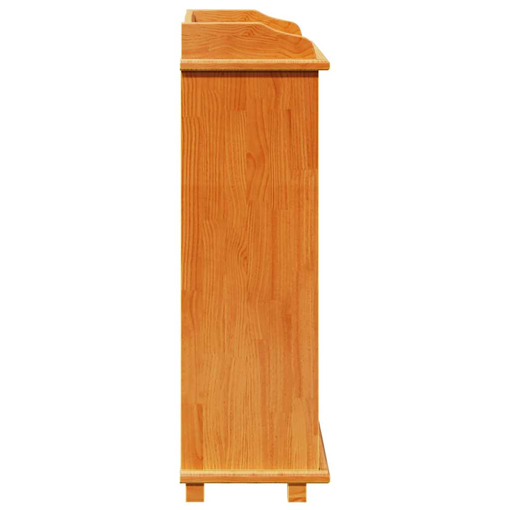 Estante De Vino Marrón 58 X 28 X 90 Cm Madera De Pino Macizo