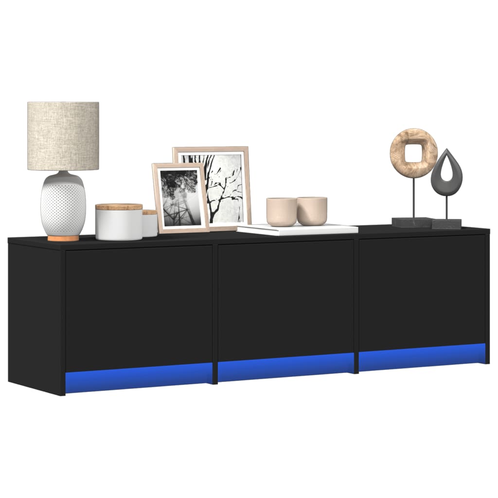 Mueble De Tv Con Led Con Led 165 X 34 X 40 Cm